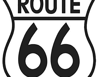 Route 66 Birthday ~ Edible 2D Fondant Birthday Cake/Cupcake Topper ~ D6484