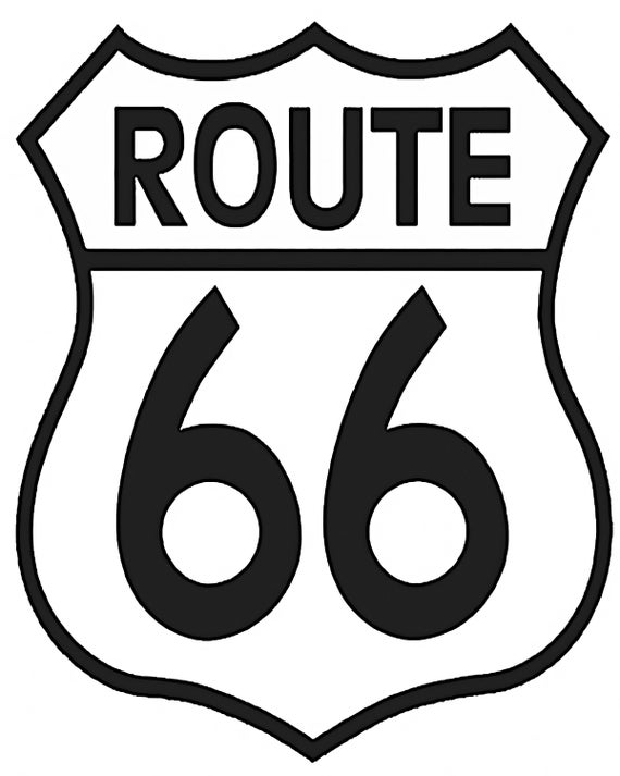 Route 66 Birthday ~ Edible 2D Fondant Birthday Cake/Cupcake Topper ~ D6484