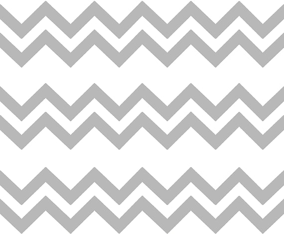 Silver - Chevron Birthday Background - Side Strips ~ Edible 2D Fondant Birthday Cake Side Toppers ~ D6363