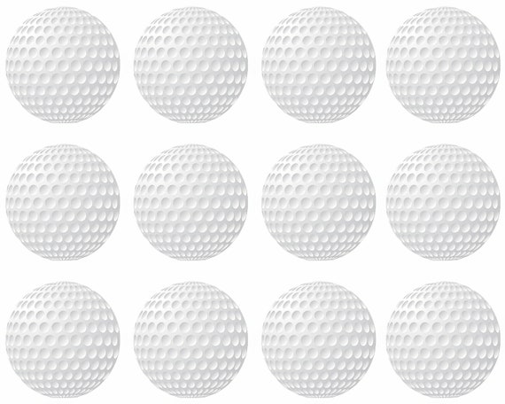 Golfing Golf Balls Birthday - Side Strips ~ Edible 2D Fondant Birthday Cake Side Toppers ~ D22755