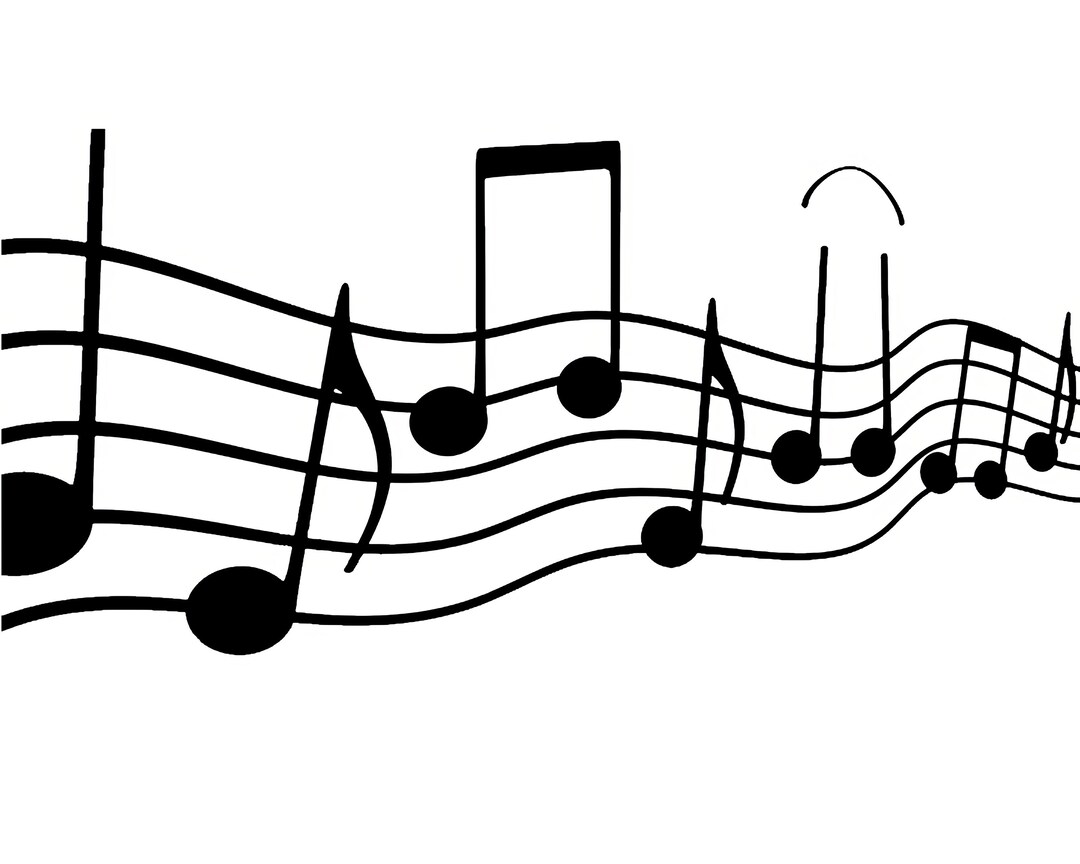 Musical Notes Band Birthday ~ Edible 2D Fondant Birthday Cake/cupcake ...