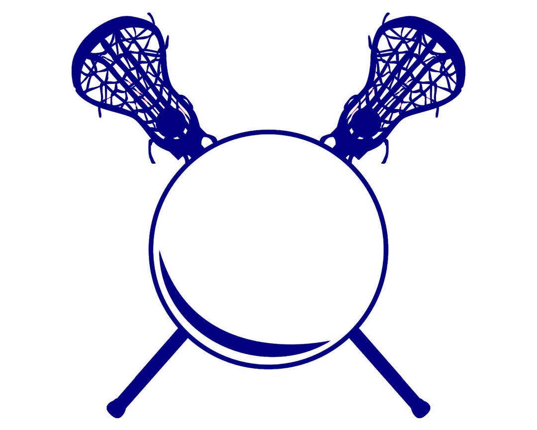 Blue Lacrosse Birthday Edible 2D Fondant Birthday Cake/cupcake Topper