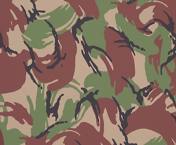 Camo Birthday Background ~ Edible 2D Fondant Birthday Cake/Cupcake Topper ~ D3937