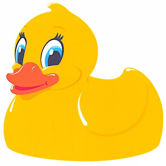 Rubber Duckie Baby Shower Birthday ~ Edible 2D Fondant Birthday Cake/Cupcake Topper ~ D7589