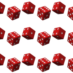 Casino Las Vegas Dice ~ Edible 2D Fondant Birthday Cake Side Toppers ~ D23000