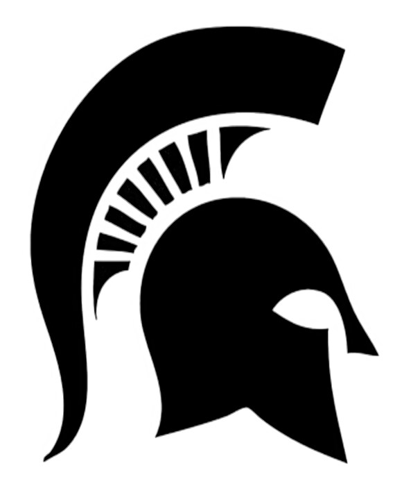 Spartan / Trojan Mascot Birthday ~ Edible 2D Fondant Birthday Cake/Cupcake Topper ~ D848