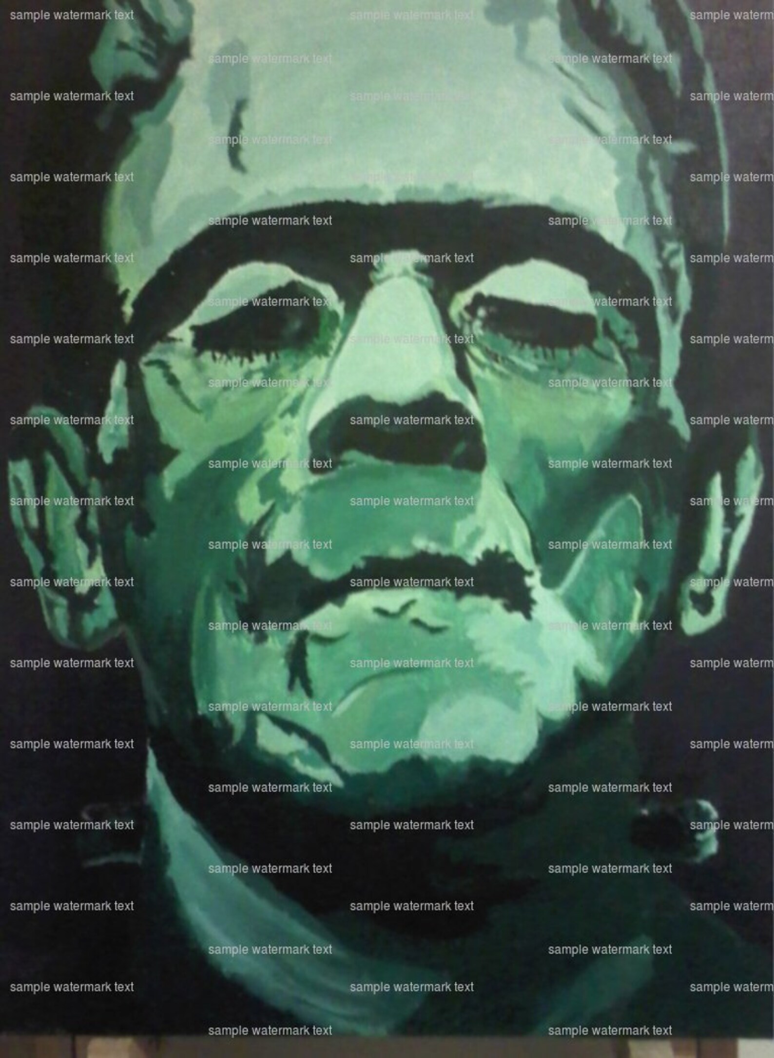 Frankenstein Edible Image Cake Toppers Halloween Wikii