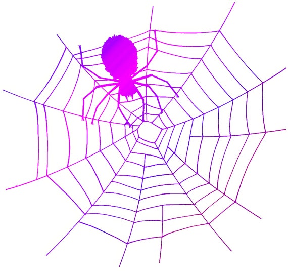 Halloween Spiderweb ~ Edible 2D Fondant Birthday Cake/Cupcake Topper ~ D21599