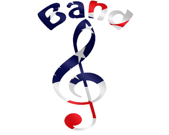 Band Music Notes Patriotic Birthday ~ Edible 2D Fondant Birthday Cake/Cupcake Topper ~ D22705