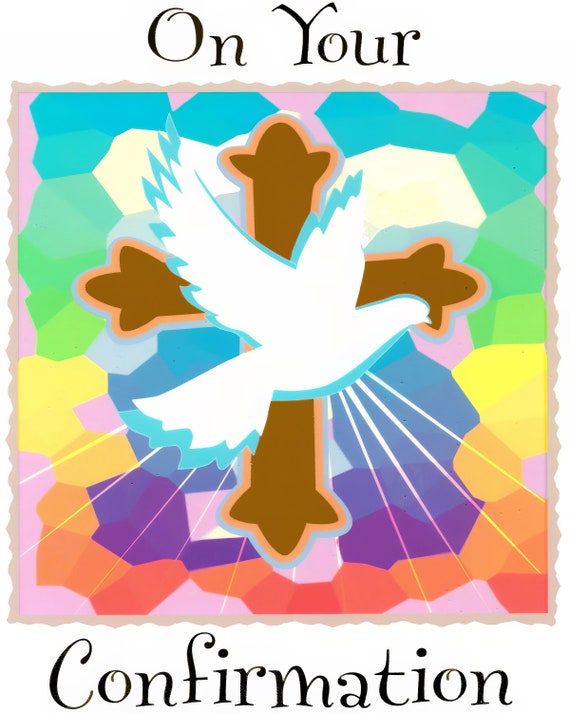Confirmation Religious ~ Edible 2D Fondant Birthday Cake/Cupcake Topper ~ D1520