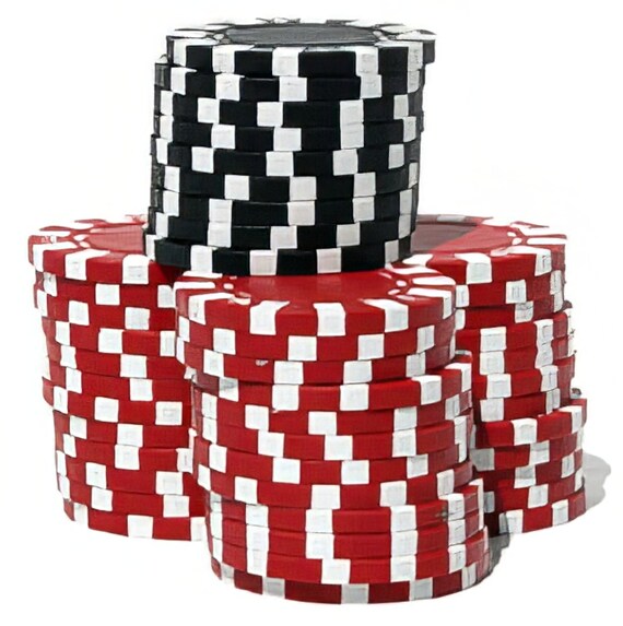 Casino Poker Chips Las Vegas Birthday ~ Edible 2D Fondant Birthday Cake/Cupcake Topper ~ D24033