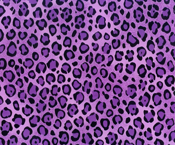 Purple Cheetah Print - Background Birthday ~ Edible 2D Fondant Birthday Cake/Cupcake Topper ~ D5760