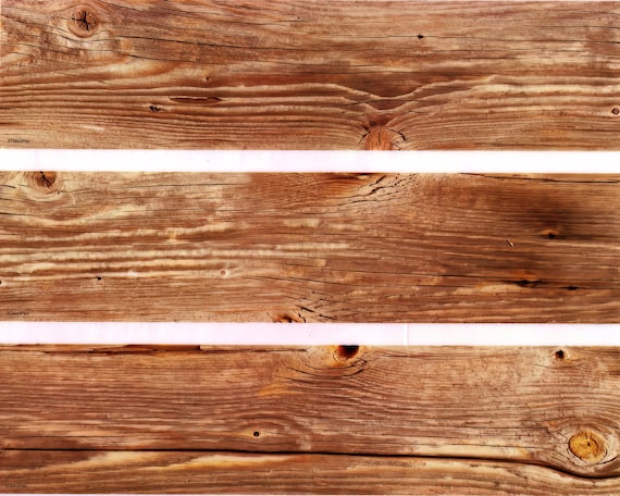 Wood Grain Birthday Side Strips ~ Edible 2D Fondant Birthday Cake Side Toppers ~ D241