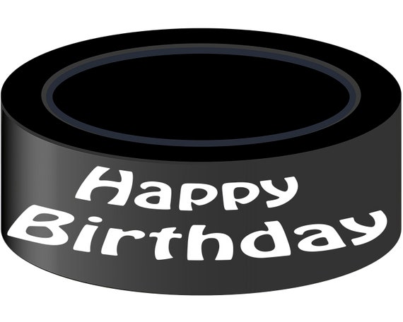 Hockey Puck Birthday ~ Edible 2D Fondant Birthday Cake/Cupcake Topper ~ D21968