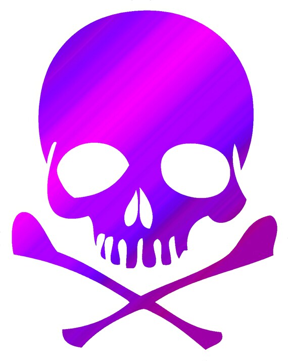 Pirate Halloween Skull ~ Edible 2D Fondant Birthday Cake/Cupcake Topper ~ D21590