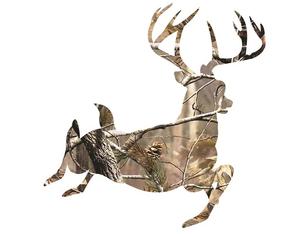 Running Deer Hunting Birthday ~ Edible 2D Fondant Birthday Cake/Cupcake Topper ~ D21649