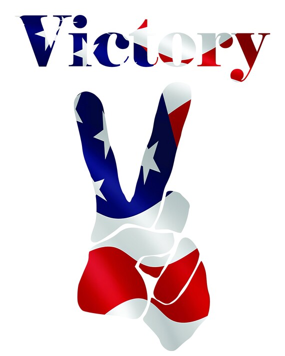 Election Victory Birthday ~ Edible 2D Fondant Birthday Cake/Cupcake Topper ~ D21723