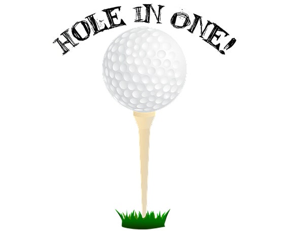 Hole In One Golf Happy Birthday ~ Edible 2D Fondant Birthday Cake/Cupcake Topper ~ D22749