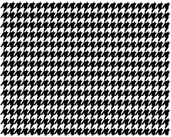 Black Houndstooth Background ~ Edible 2D Fondant Birthday Cake/Cupcake Topper ~ D20803