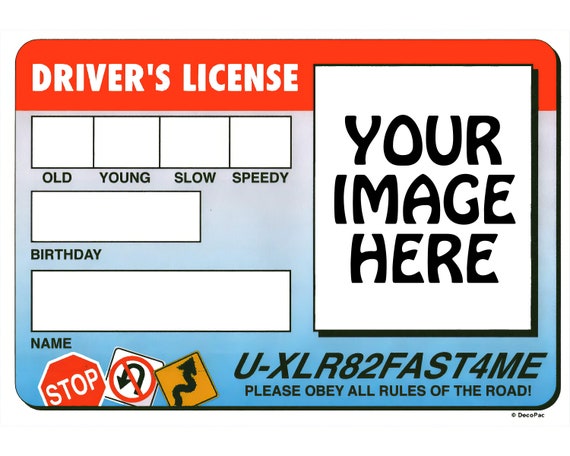 Driver's License Birthday ~ Edible 2D Fondant Birthday Cake/Cupcake Topper ~ D4100