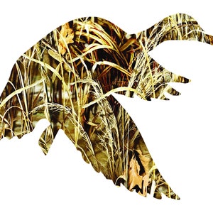 Duck Hunting Flying Duck Camo ~ Edible 2D Fondant Birthday Cake/Cupcake Topper ~ D21655
