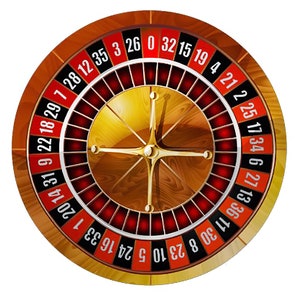 Casino Roulette Wheel Las Vegas Birthday ~ Edible 2D Fondant Birthday Cake/Cupcake Topper ~ D10022