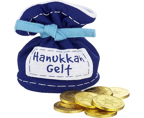 Hanukkah Gelt Religious ~ Edible 2D Fondant Birthday Cake/Cupcake Topper ~ D9325