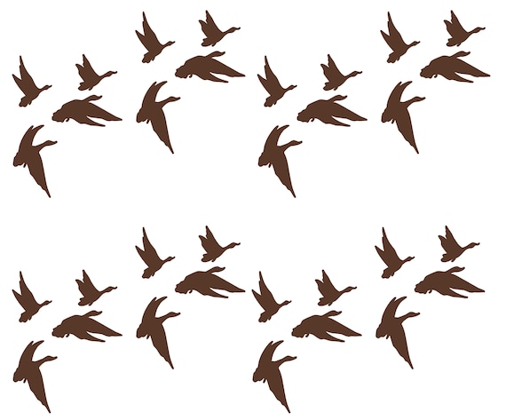 Flying Ducks Hunting Birthday ~ Edible 2D Fondant Birthday Cake/Cupcake Topper ~ D30000