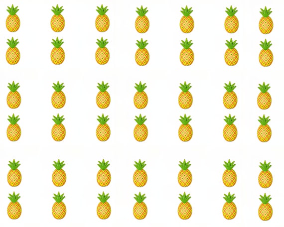 Pineapples - Side Strips - Edible 2D Fondant Cake Side Toppers- Decorate The Sides of Your Cake! - D24401