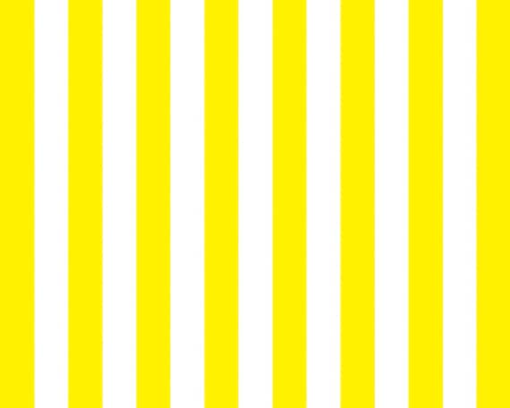 Vertical Yellow & White Stripes ~ Edible 2D Fondant Birthday Cake/Cupcake Topper ~ D21380