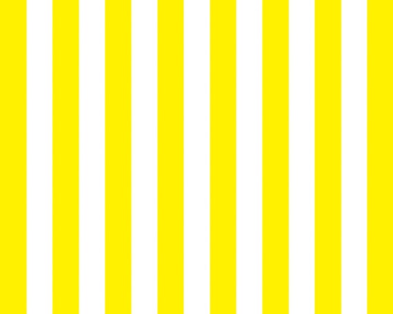 Vertical Yellow & White Stripes ~ Edible 2D Fondant Birthday Cake/Cupcake Topper ~ D21380