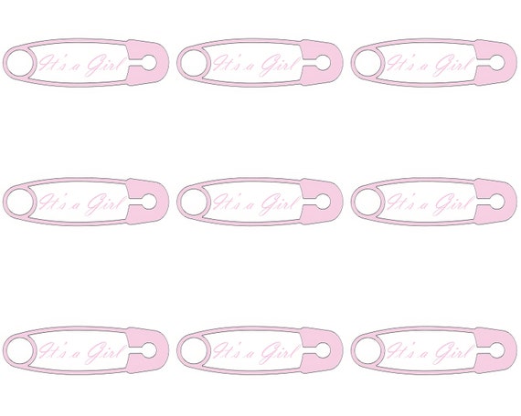 Baby Girl Pink Baby Shower - Side Strips ~ Edible 2D Fondant Birthday Cake Side Toppers ~ D22080
