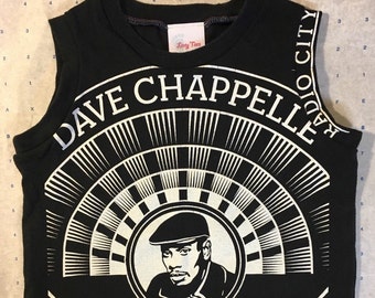 Dave Chappelle I was there boy girl baby shirt black 3T OOAK Remixed/Upcycled
