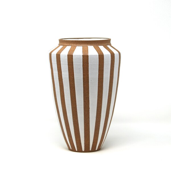 Striped Vase Etsy