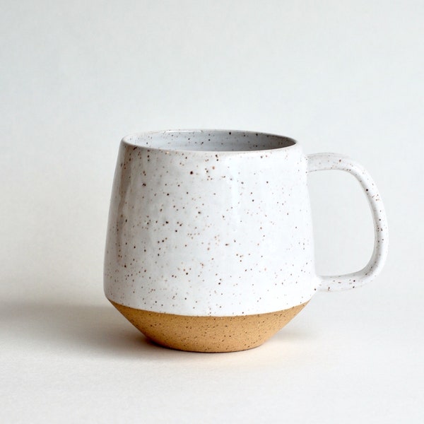 White Speckled Coffee Mug