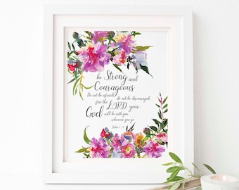 Joshua 1 9 Printable - Etsy