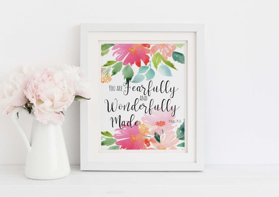 Nursery Psalm 139:14 You Are Fearfully And Wonderfully Made