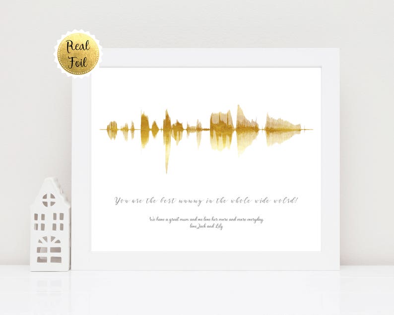 Personalized Sound Wave Print Wife Thoughtful Gift Son Mothers Day From Husband Soundwave Custom Personalised Mum Print Soundwave Gift