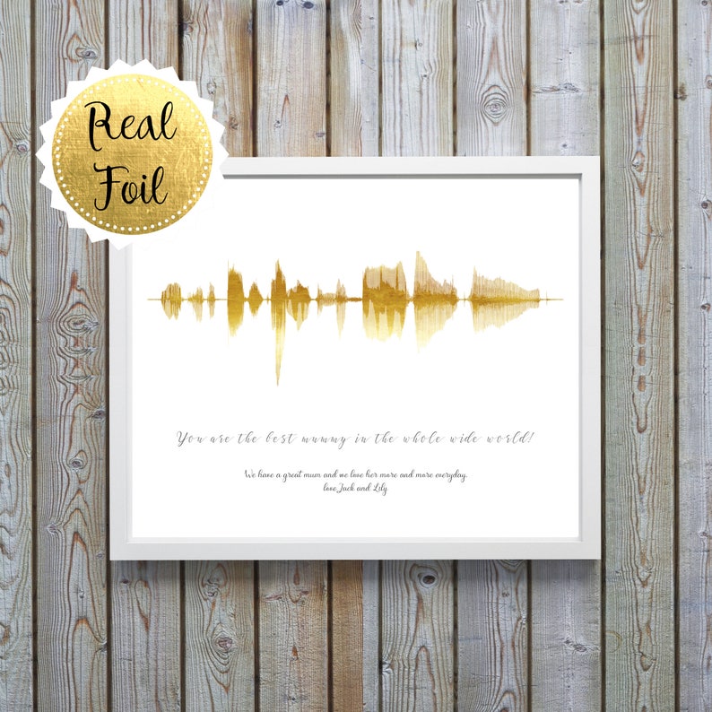Personalized Sound Wave Print Wife Thoughtful Gift Son Mothers Day From Husband Soundwave Custom Personalised Mum Print Soundwave Gift