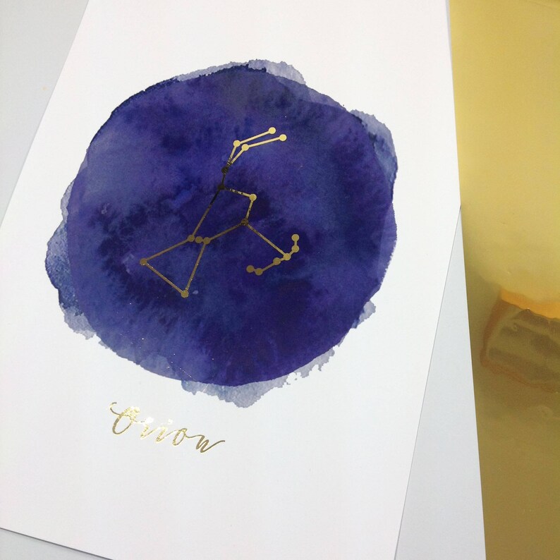 Constellation Print Orion Constellation Poster Orion Poster Etsy UK