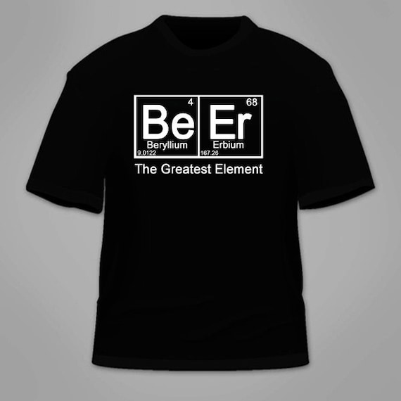 Periodic Table Beer Drinker Nerdy Graphic T-Shirt Periodic Table Beer Drinker Nerdy Graphic T-Shirt