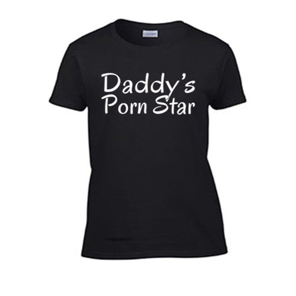 Daddy's Porn Star Women's T-Shirt. Rough Sex Offensive Tank Top Gag Gift Wife Girlfriend Submissive Daddy BDSM Kitten Princess Kinky