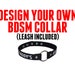 Custom BDSM Collar Choker with Leash Included. Design Your Own Text & Colors. Necklace Slave Daddy's Girl Master Submissive Pet Master Gift