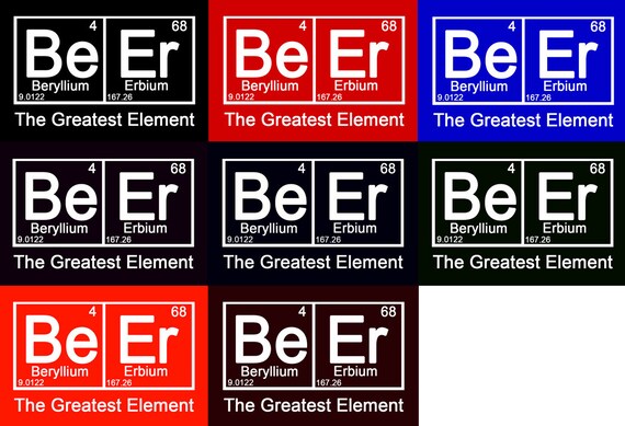 Periodic Table Beer Drinker Nerdy Graphic T-Shirt Periodic Table Beer Drinker Nerdy Graphic T-Shirt