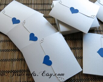 Wedding guestbooks- Wedding guest book alternative- Wedding favor- Bridal shower- Baby shower-Tri-fold envelope mini notecards-10 blank card