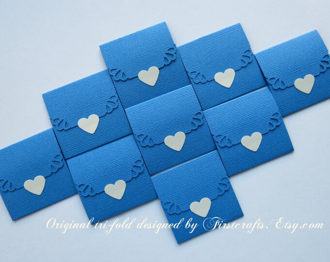 Mini Note Cards Small Cards Mini Notecards Dress Blue Etsy