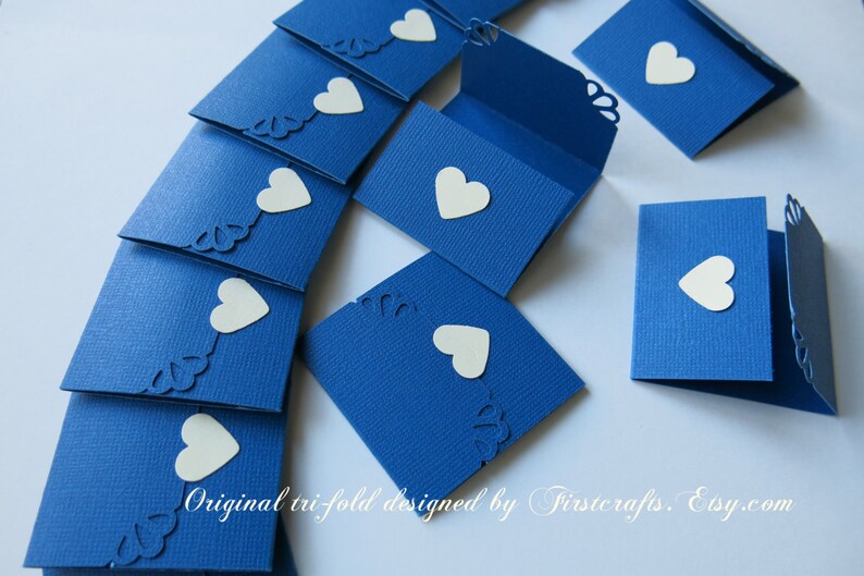 Mini Note Cards Small Cards Mini Notecards Royal Blue Etsy