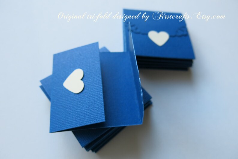 Mini Note Cards Small Cards Mini Notecards Royal Blue Etsy