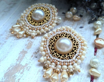 Pearl earrings