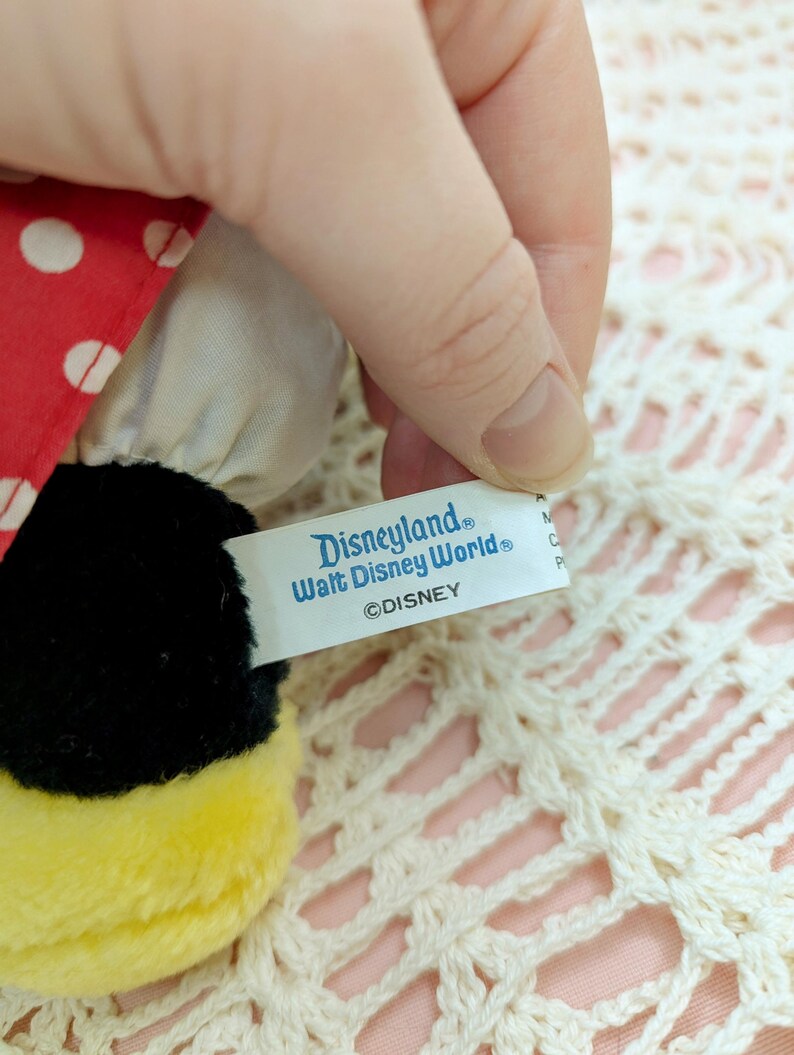 Peluche vintage de Disney de Mickey Mouse y Minnie Mouse imagen 6